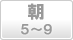 朝(5～9時)