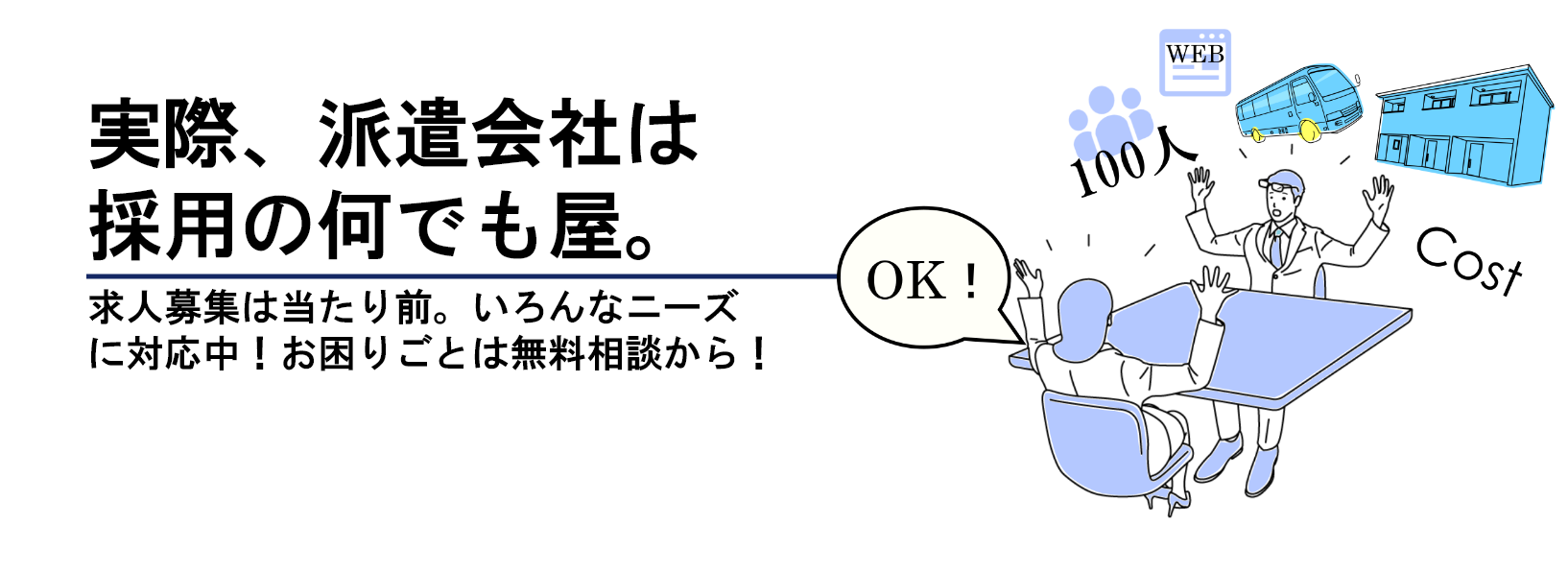 人材派遣サービスのご案内です Man To Man株式会社